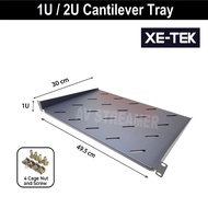 1U / 2U Cantilever Tray for Server Wall Mount Rack