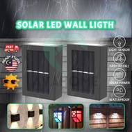 Avahome Outdoor LED Solar Lamp Waterproof Garden Wall Light Solar Lampu for Garden Lighting LED 太陽能燈