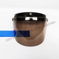 3 BUTTONS Motorcycle Helmet Visor Cermin Helmet (FOR SGV/MS88/NS88)