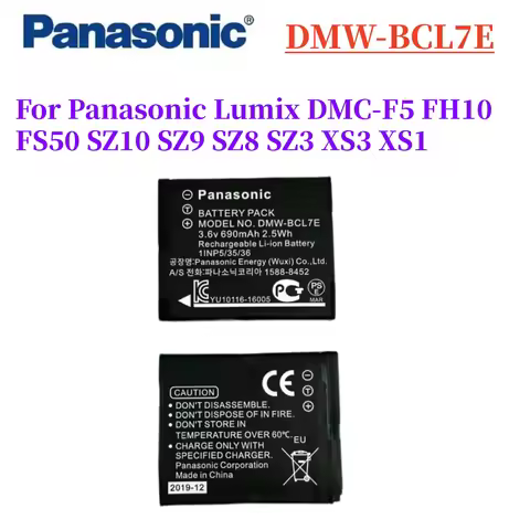 Original Panasonic DMW-BCL7 Camera Battery DMW-BCL7E Battery for Panasonic Lumix DMC-F5 FH10 FS50 SZ