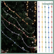 [WX] Christmas Candy Garland Plastic Peppermint Candy Bead Christmas Tree Garland for Xmas Tree Wrea