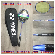 Yonex Badminton Racket Duora 10 LZW 5U-G5 22-30 Lbs. Single Racket With Bag and With Strung