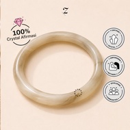 Zupazupazuu I Super Bangle Lunar Cream Agate 10mm - Bangle - Bangle Bracelet - Increase Positive Ene