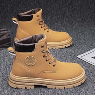 Martin Boots Men's Autumn Construction Site Wear-Resistant Construction Work Martin Boots Tooling Wa