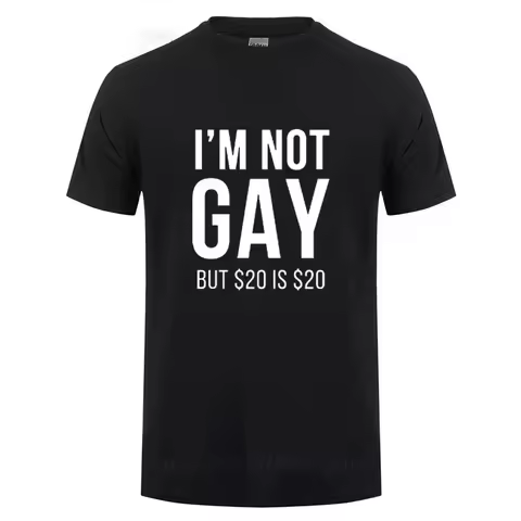 I'm Not Gay But 20 is 20 Funny T-shirt For Man Bisexual Lesbian LGBT Gay Pride Birthdays Party Gifts