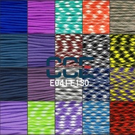 (E041-E130) 550lb Paracord 4mm 7 strands Parachute Cord Survival Bracelet Rope 550 Plain Colour and 