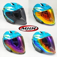 🔥 MHR Helmet Open Face OF622 Beatz Metalic Green VR46 Warna Hijau+ Visor Clear Smoke Gold Rainbow Purple Size M L XXL Warna Y15ZR 🏍 Motor Accessories 🏍 Motorcycle Accessories 🔥