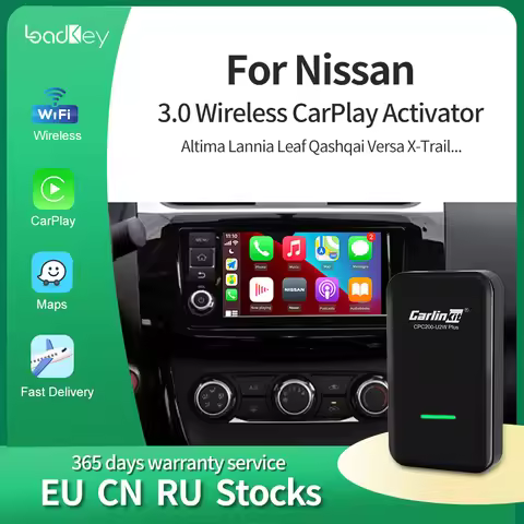 Loadkey & Carlinkit 3.0 CarPlay Wireless For Nissan Qashqai juke J10 J11 X Trail t23 tiida Altima La
