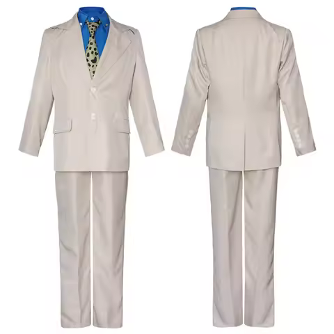 2026Kento Nanami's Costume, Carnival Tie, Wig, Leather Shoes, Halloween Role-playing Stage Performan