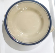 GELAS KOPI CANTIK 1set (6 gelas+6 tatakan)cangkir klasik list warna/PIRING 21.5CM