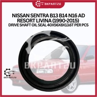 NISSAN SENTRA B13 B14 N16 AD RESORT LIVINA (1990-2015) DRIVE SHAFT OIL SEAL 40X56X8X13.6T PER PCS