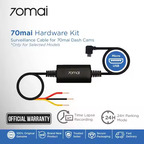 Xiaomi 70Mai Parking Surveillance Cable for 70mai 4K A800S WIDE PRO Plus A500 A500S Hardwire Kit for