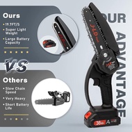 ready ya JLD Cordless Chainsaw 6-inch Mini Chainsaw Portable Handheld