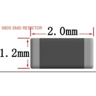 (10PCS) 0805 SMD RESISTOR ACCURARY 5% 3.3R 5.1R 15R 30R 200R 510R 560R 2.2KR 4.7KR 10KR 100KR  200KR