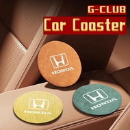 Car Coasters Car water cup pad For Honda Jazz Civic Accord HRV CRV Vezel Fit