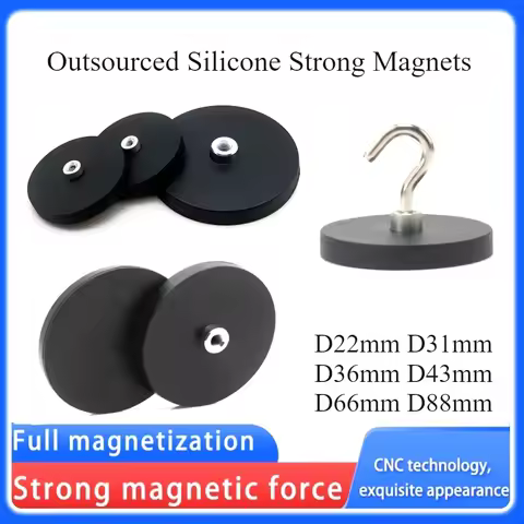 Strong Magnet Car Hook Strong-Magnetic-Coating-Suction-Cup-Internal-Thread-Suction-Cup-Car-Clothes-F