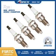 2-8pcs Solid Nut Spark Plug TORCH F5RTC Candle Replace for RENAULT 7700103502 7700725302 SUBARU 4900