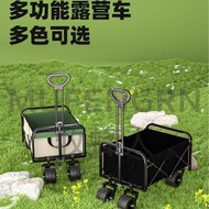 Camping Trolley Thickened Camp Trailer Outdoor Foldable Oversized Camping Trolley Picnic Trolley Sta