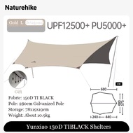 Naturehike Tarp Titanium Vinyl (YunXiao) Canopy Upgrade เสาอลูมิเนียม ฟรายชีท ทาร์ป พร้อมอุปกรณ์ครบ