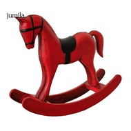 [JU] Home Decor Horse Figurine Desktop Horse Figurine Vintage Wooden Horse Figurine Classic Home Off