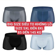 Combo 3 Quần sịp đùi boxer Nhật 4 chiều thông hơi cao cấp BIG SIZE SIZE LỚN (5XL ĐẾN 8XL 85 ĐẾN 145 