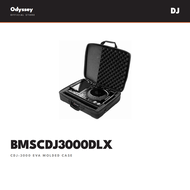 Odyssey | CDJ-3000 | DJ Player EVA Molded Case | Room for Accessories, Handles and Shoulder Strap (C