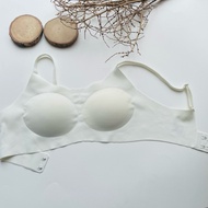 V604) Wacoal Chest Size 34-36 Bra No Underwire Thin Foam
