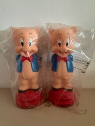 全新懷舊豬仔錢罌兩個  Porky Pig Piggy Bank