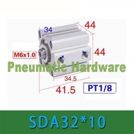 SDA32x10 SDA32-10 Compact Thin Air Cylinder pneumatic SDA 32x10 SDA 32 x 10 SDA32*10 SDA 32-10 KP98