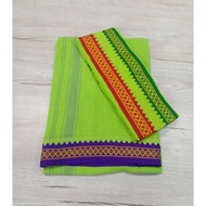 MEN'S TRADISIONAL COTTON COLORED VESHTI / DHOTI (leaf green)