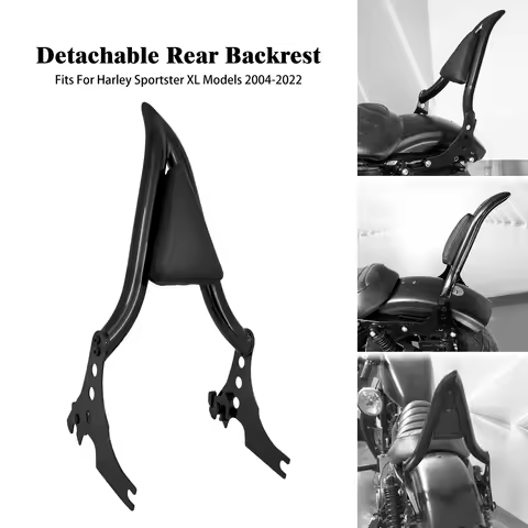 Motorcycle Passenger Backrest Detachable Rear Sissy Bar For Harley Sportster XL 1200 883 Iron 883 Fo
