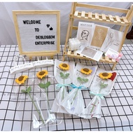 Bunga Kiat Matahari Jambak Crochet Sunflower Bouquet Gift Bag 1pc Crochet Flower Bouquet Crochet Gra
