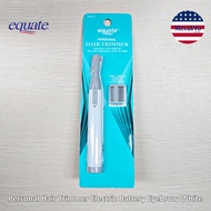 Equate® Personal Hair Trimmer Electric Battery Eyebrow White เครื่องมือกำจัดขน