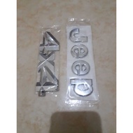 Jeep 4x4 chrome emblem Jeep 4x4 large chrome car writing emblem/ universal 4x4 chrome jeep logo embl