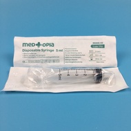 5pcs Disposable Syringe 5ml/cc (Luer Slip/ Luer Lock), Sterile