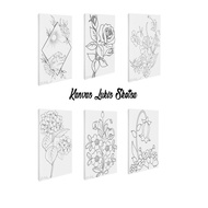 (**) KANVAS LUKIS SKETSA / CANVAS LUKIS SKETSA - 15 X 20