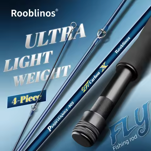 ROOBLINOS Fly Fishing Rod 4/5wt，9ft（2.7m）Ultra Lite，JIT