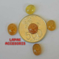 Batu Akik Yellow Safir Asli Original Kristal Bodyglass Natural Yellow Safir