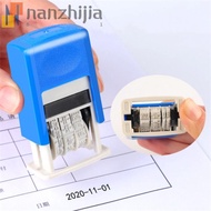 NANZHIJIA Date Wheel Stamp Mini Adjustable Back to Ink Self-Inking Stamps DIY Stamp Self-Inking Auto