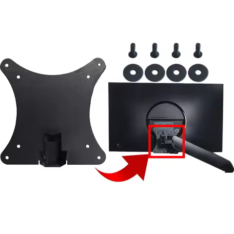 Metal - VESA Wall Mount Adapter for Samsung C24RG50FQC LC24RG50FQCXXF LC32F397FWNXZA Monitor Bracket