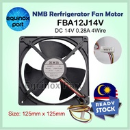 Hitachi FBA12J14V DC14V 0.28A 4 Wire Refrigerator DC Fan Motor