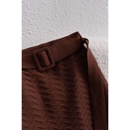 Chân Váy Len VIEN TRAN Ôm Bo Gấu Đai Rời V62F22T002