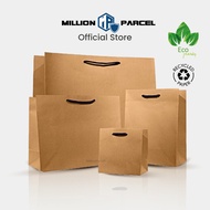 MillionParcel Kraft Paper Bag for Gift | Gift Bag | Gift Bags | Carrier Bag | Christmas Paper Bag | 