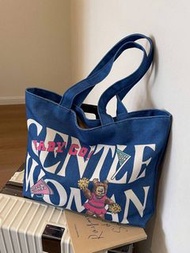 Vintage Canvas Tote Bag For Women, New Design Large Capacity Commuter Handheld
