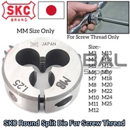 SKC ROUND ADJUSTABLE DIES CARBON STEEL (DIA . 25MM / 38MM) (METRIC : M2 - M12)