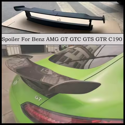 Spoiler For Mercedes Benz AMG GT GTC GTS GTR C190 2-Door Coupe 2015-2025 Real Carbon Fiber & FRP Pri