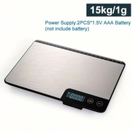2g/0.005 Pounds -15kg/22 Pounds Household Kitchen Scale, Accurate In Ounces And Grams, Battery-Power