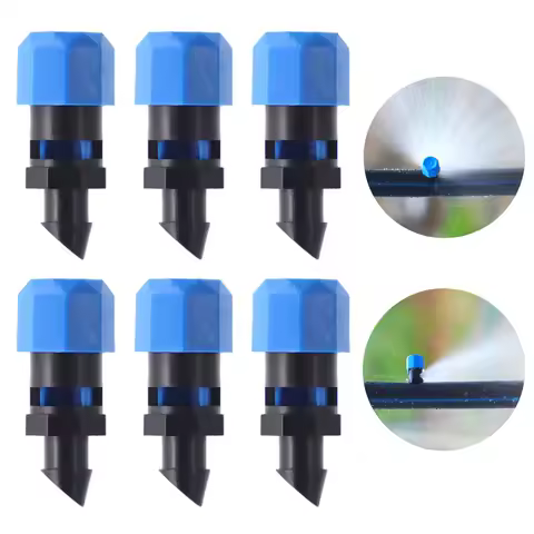 50/100Pcs Blue Adjustable Flow Rate Dripper Agricultural Garden Potted Plants Irrigation 4~14 L/H Pr