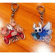 Hollow Knight Acrylic Keychain | Game Character Charm | Knight & Hornet Keychain | Indie Game Merch,