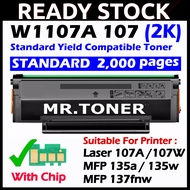 Compatible Toner HP W1107A 107A Cartridge for HP 107 107A 107W HP 135 MFP 135a 135w 137fnw Black Las